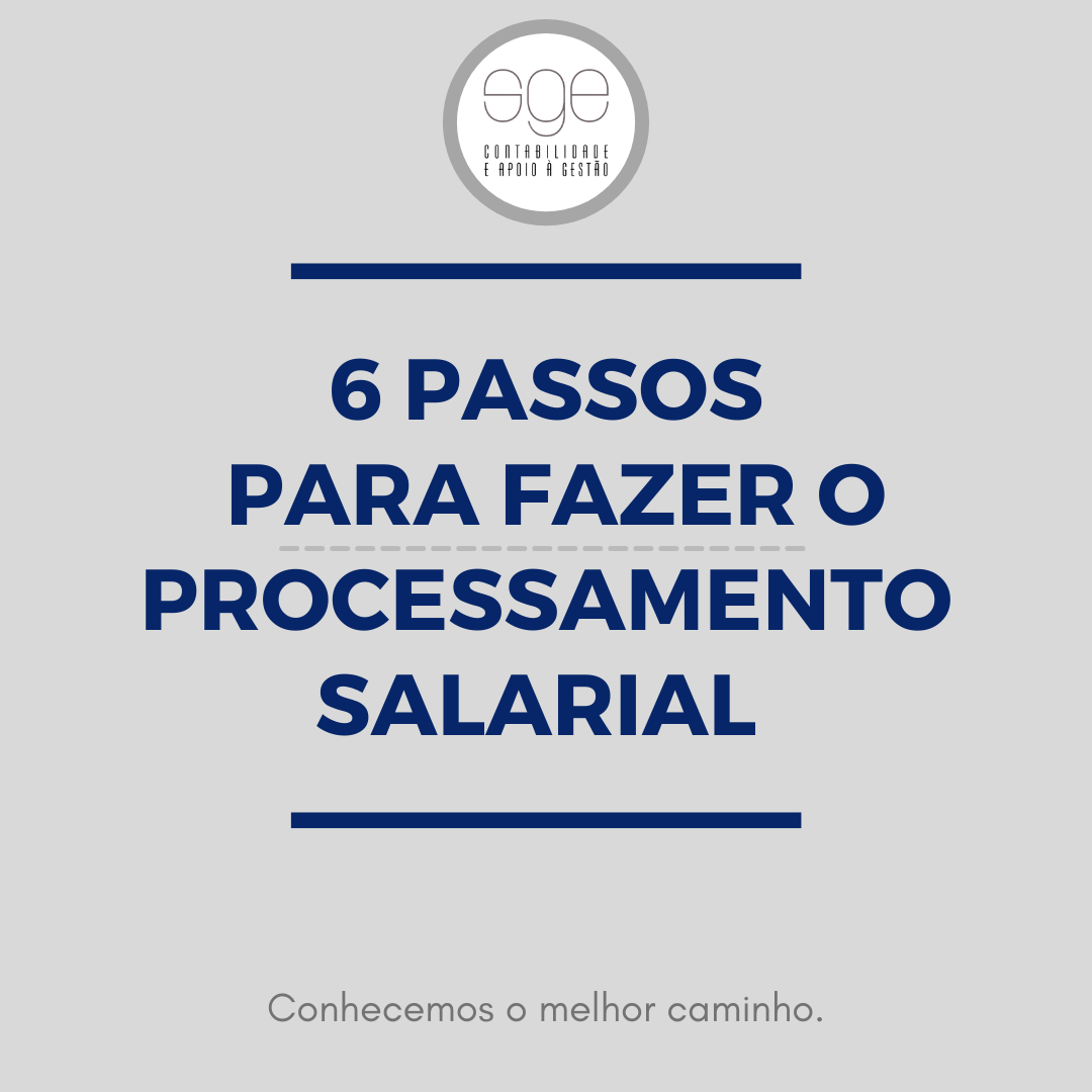 6 Passos para o Processamento Salarial